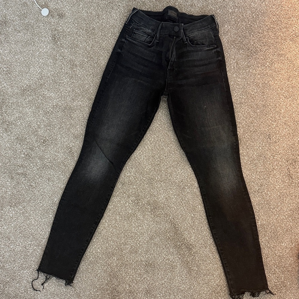 Mother  Black Denim Jeans